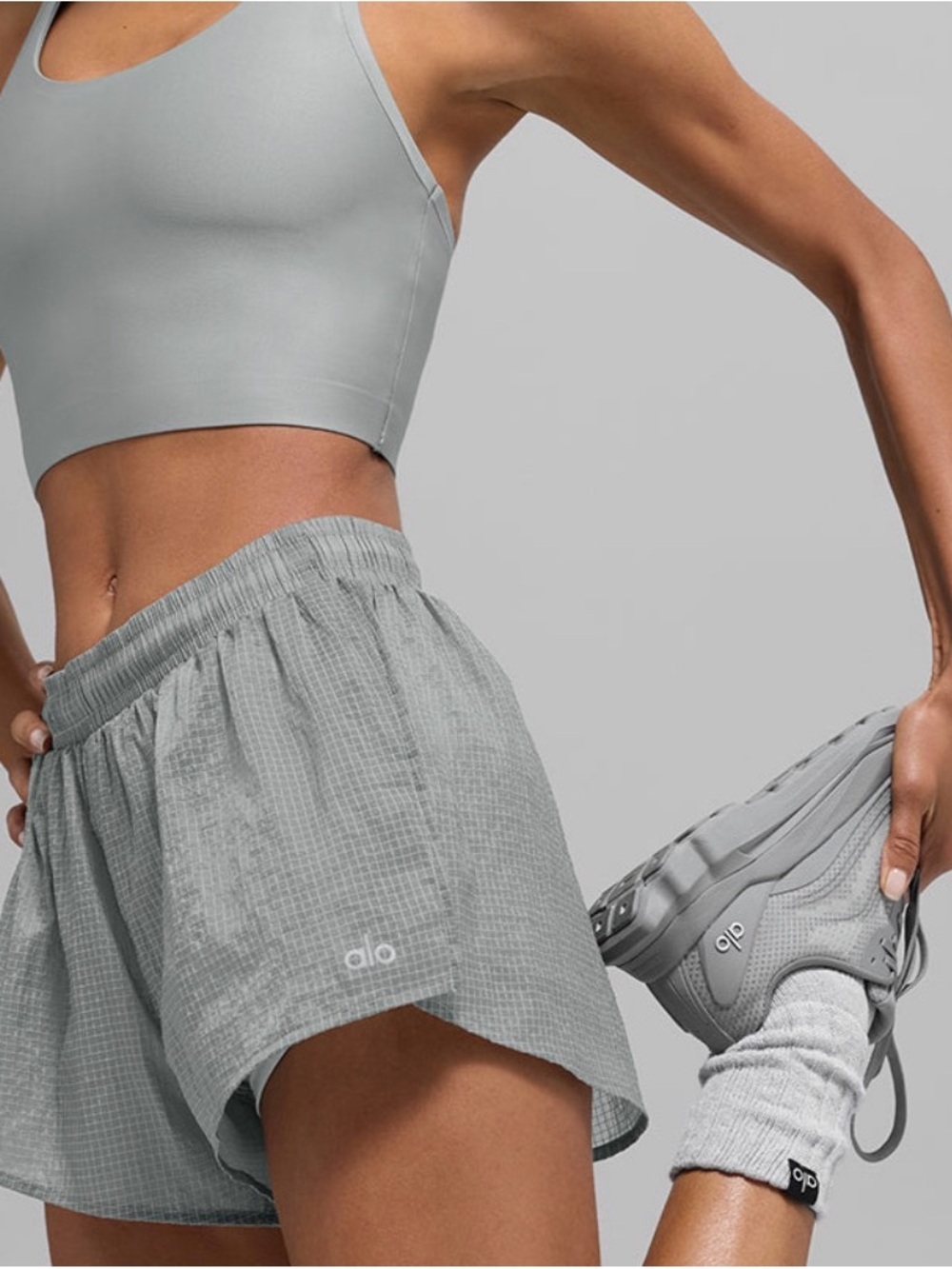 ALO Yoga Game Time Short - Lunar Grey